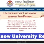 lucknow university ba 1st year result
