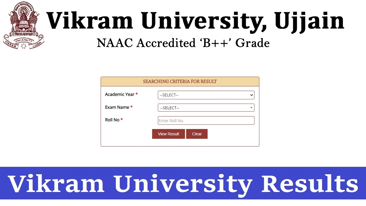 vikram university ba 3rd year result